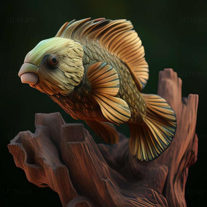 Cichlid hummingbird fish